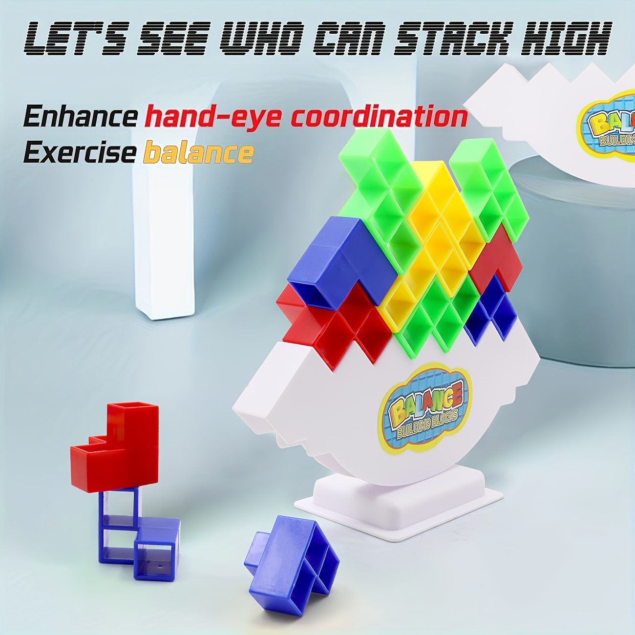 Balance Building Block Game Swing Stack Toy Puzzle Desktop Block Interactive Toy