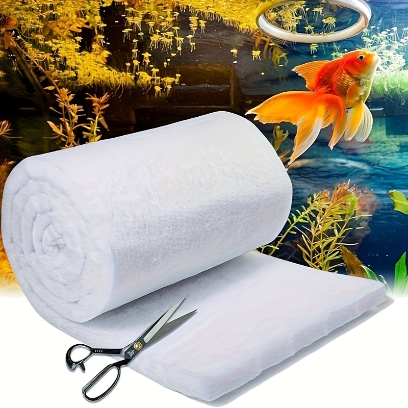 TEMU Aquarium Filter Media Floss, 6ft Pond Filters For Outdoor And Fish Tank, High Aquarium Filter Material, No Dye And Reusable Filter Floss