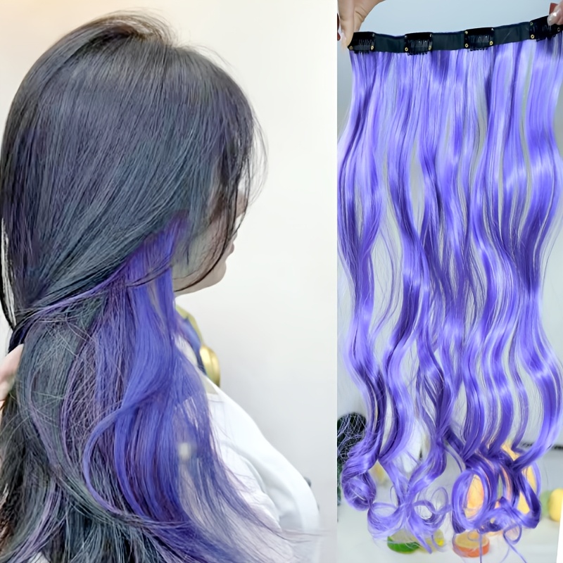 22 Bunte Clip-In Haarsträhnen – 11 Farben, Synthetisch, Für Partys & Kostüme (ca. 50 Cm Lang)