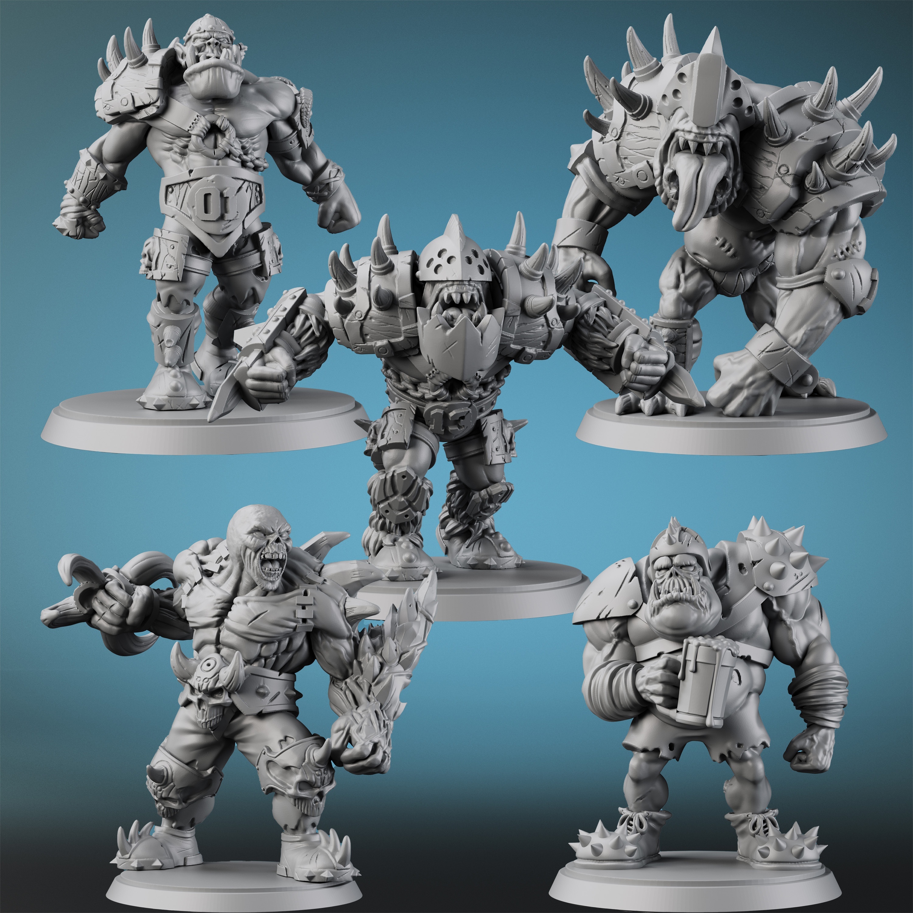 Dnd Orc Collection Series Miniatures: Deep Cast - Temu