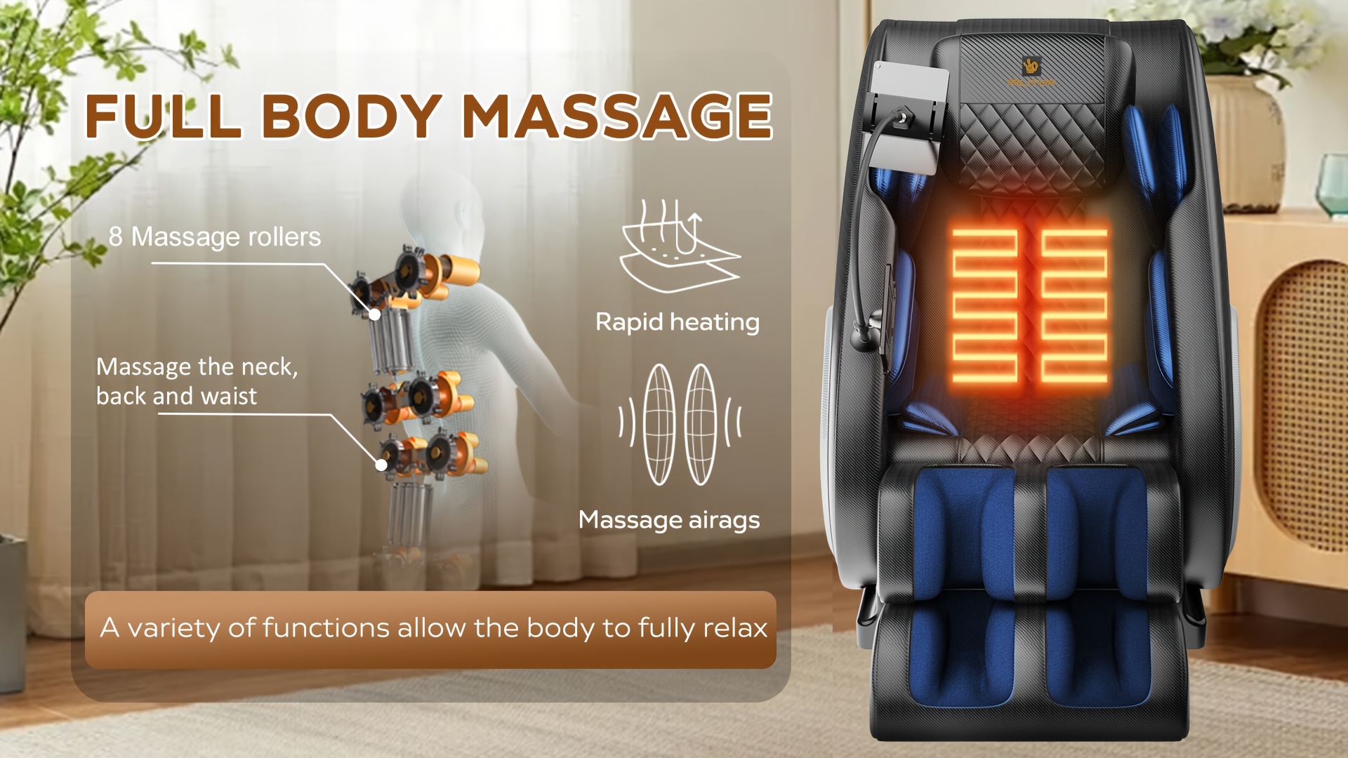 massage chair zero gravity full body with heating and wireless speaker Product details 2