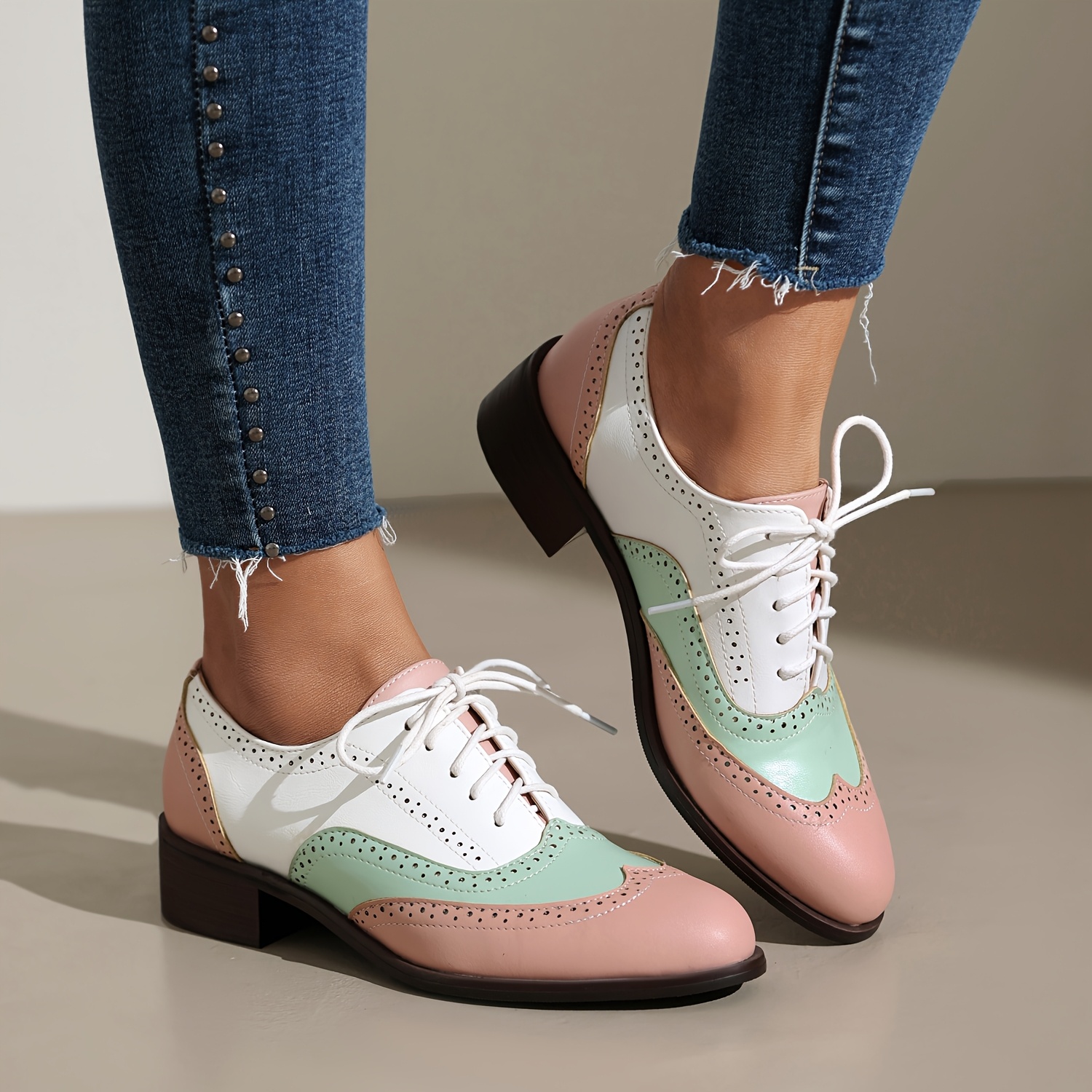 Shoes Collection Zapatos Oxford Vintage Mujer Mocasines Oxford Con