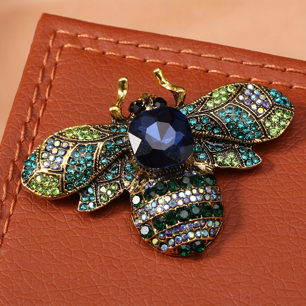 1pc vintage     artificial gemstone alloy brooch for womens clothing accessories Product details 1