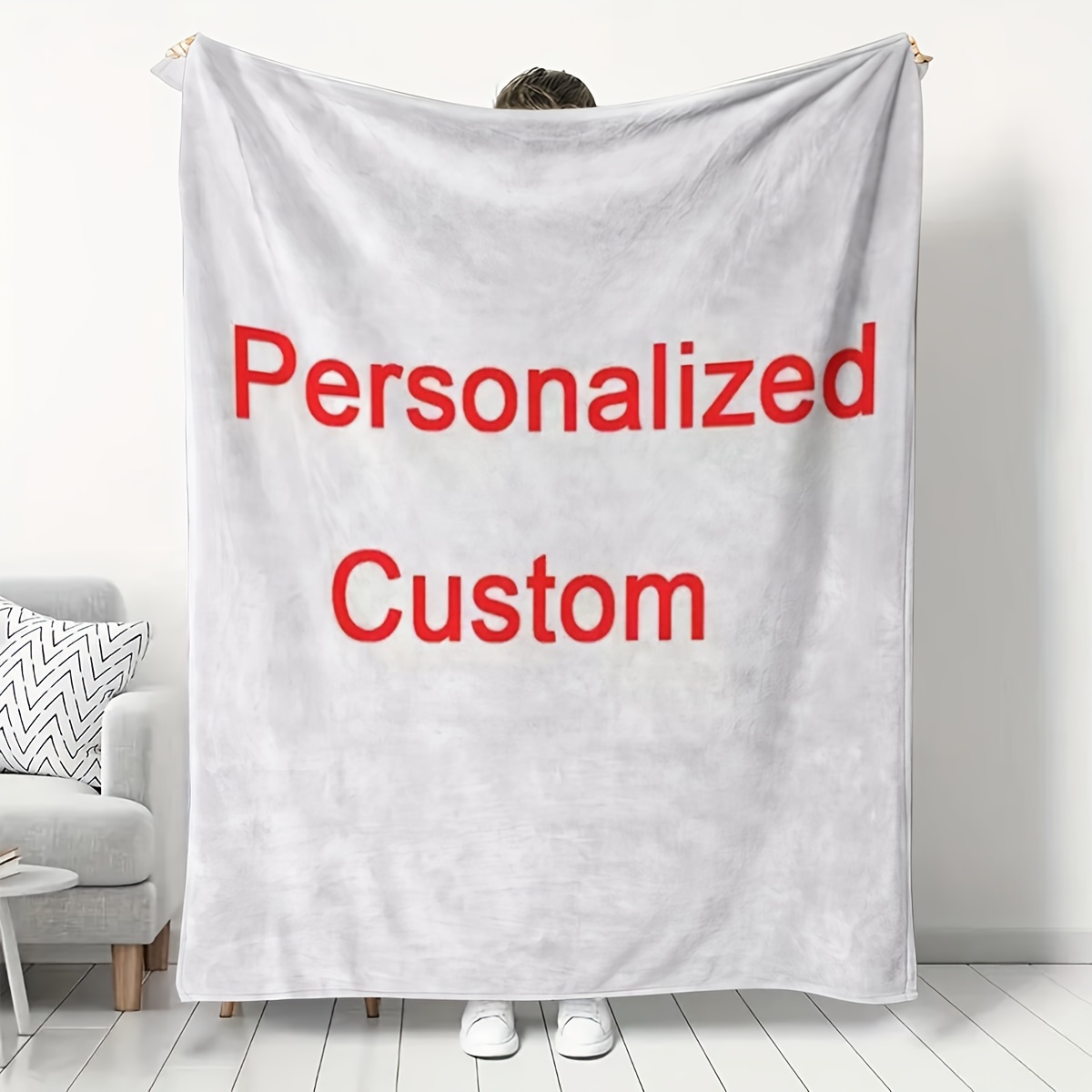 

Custom Photo Blanket - Personalized Flannel Throw For All Seasons, Perfect Gift For Sisters, Brothers, Best Friends & Family - Hypoallergenic, Tear-resistant, Ideal For Home, Office & Travel