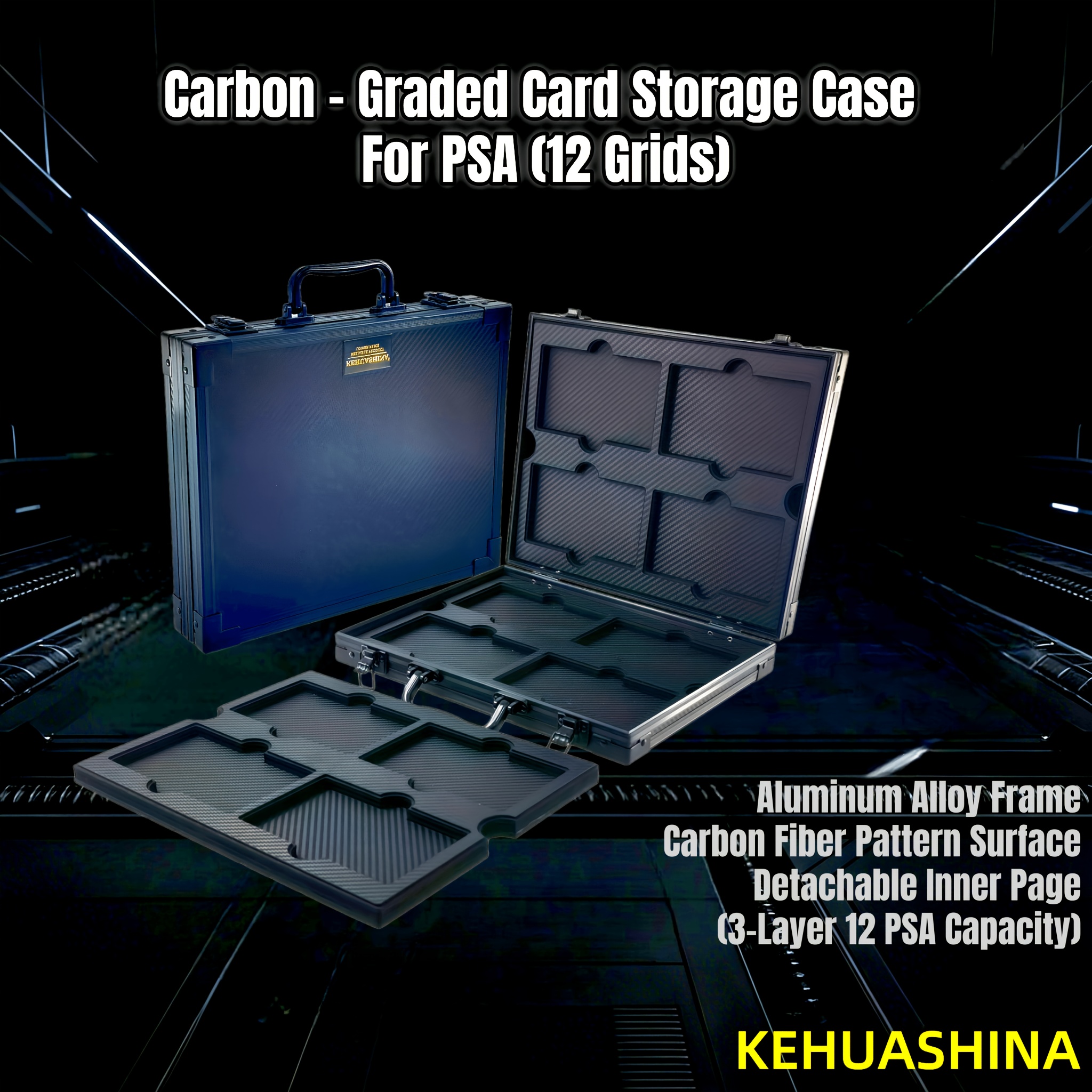 graded card briefcase Custom Slab Cases Key Lock VEVOR Graded Card Case 3