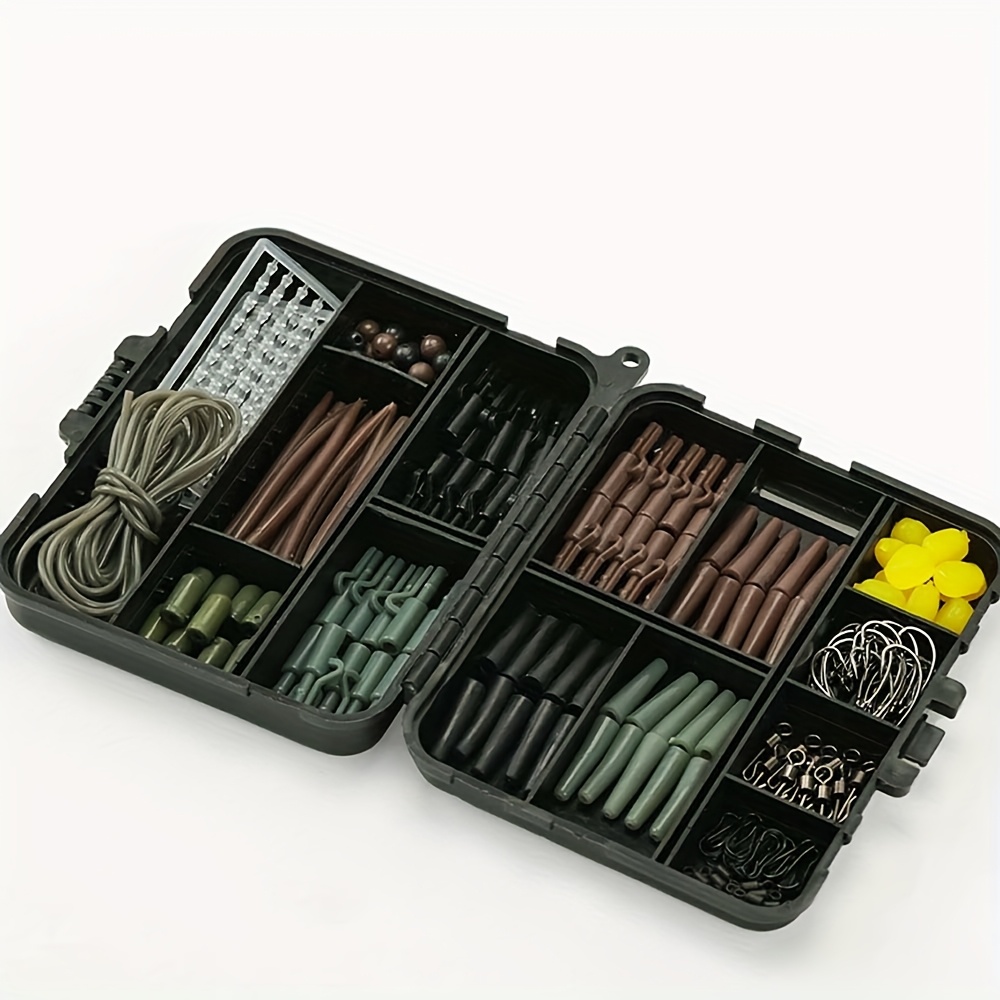 Image of 173pcs European Style Carp Fishing Rig, Anti-sink Fishing Method, Fishing Accessories, Fishing Kit, Corn Soft Bait, Fish Hooks, Connectors