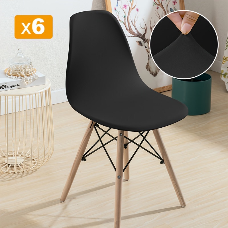 TEMU Lot de 4/6 housses de chaise extensibles en tissu Y Fiber pour maison et hôtel, housses pour chaise , housses pour chaise de salle à manger