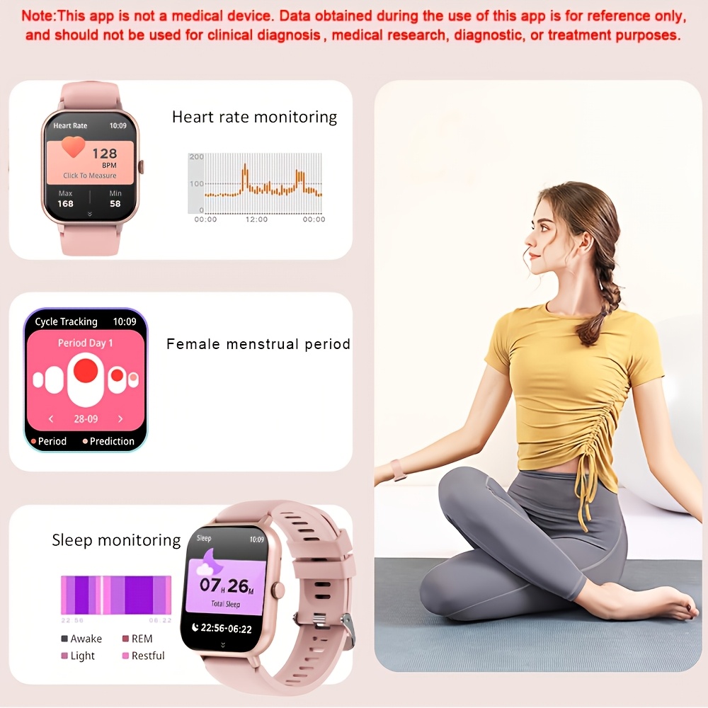 Smart Watch Compatible with iPhone & Android, Voice Control