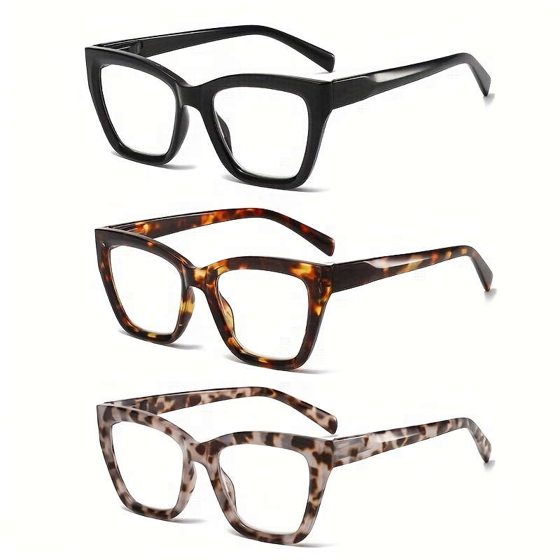 3pcs     light reading glasses   with metal hinges presbyopia correction tortoiseshell clear lenses for computer book use unisex bldurable eyeglasses best for christmas suitable for men and women christmas gifts