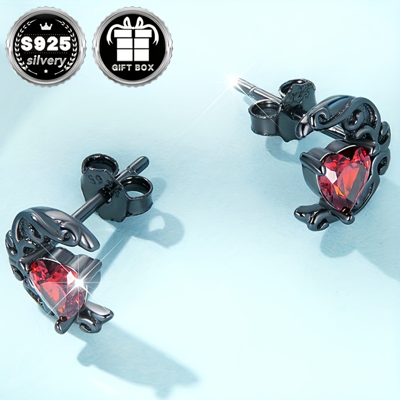 Low Allergy Dark Night Earrings Gothic Halloween Party Earrings
