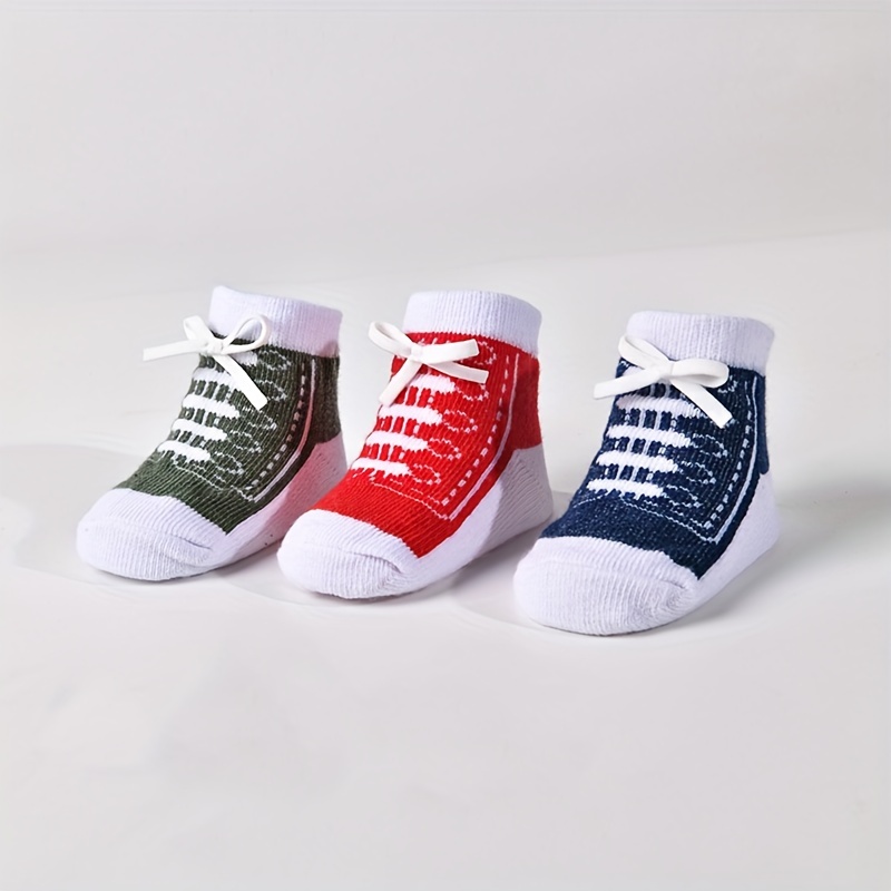 TEMU 3/6 Boy's Breathable And Comfortable Strap Shoes Socks