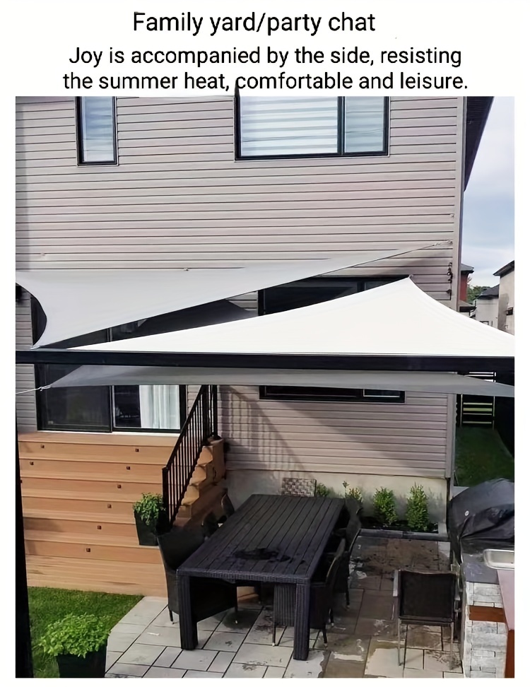 Triangle sunshade sail outdoor awning canopy landscape Peng shade cloth