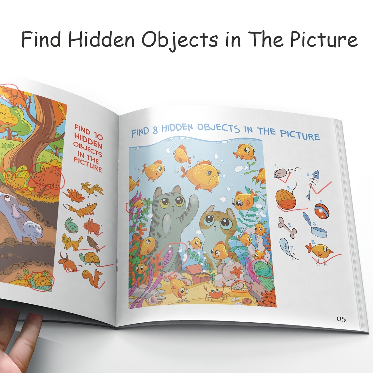 Train Concentration Skills with Hidden Object Picture Books for Kids