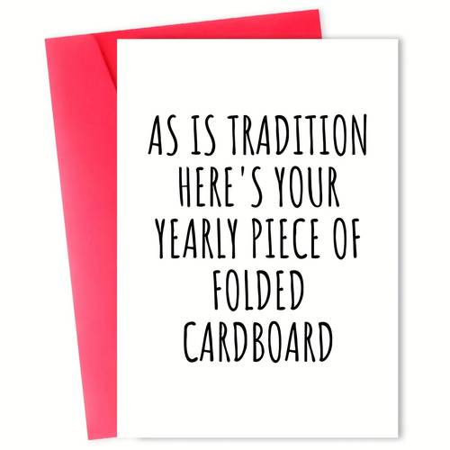 funny birthday card humorous traditional folded cardboard greeting card christmas holiday greeting with envelope warm fun rude to colleagues