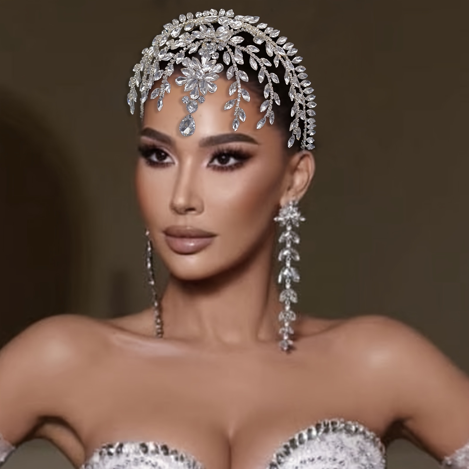 dz009 люксовая повязка на лоб, свадебная диадема, корона для невесты, свадебные украшения для головы, украшения для волос для женщин, детали 3