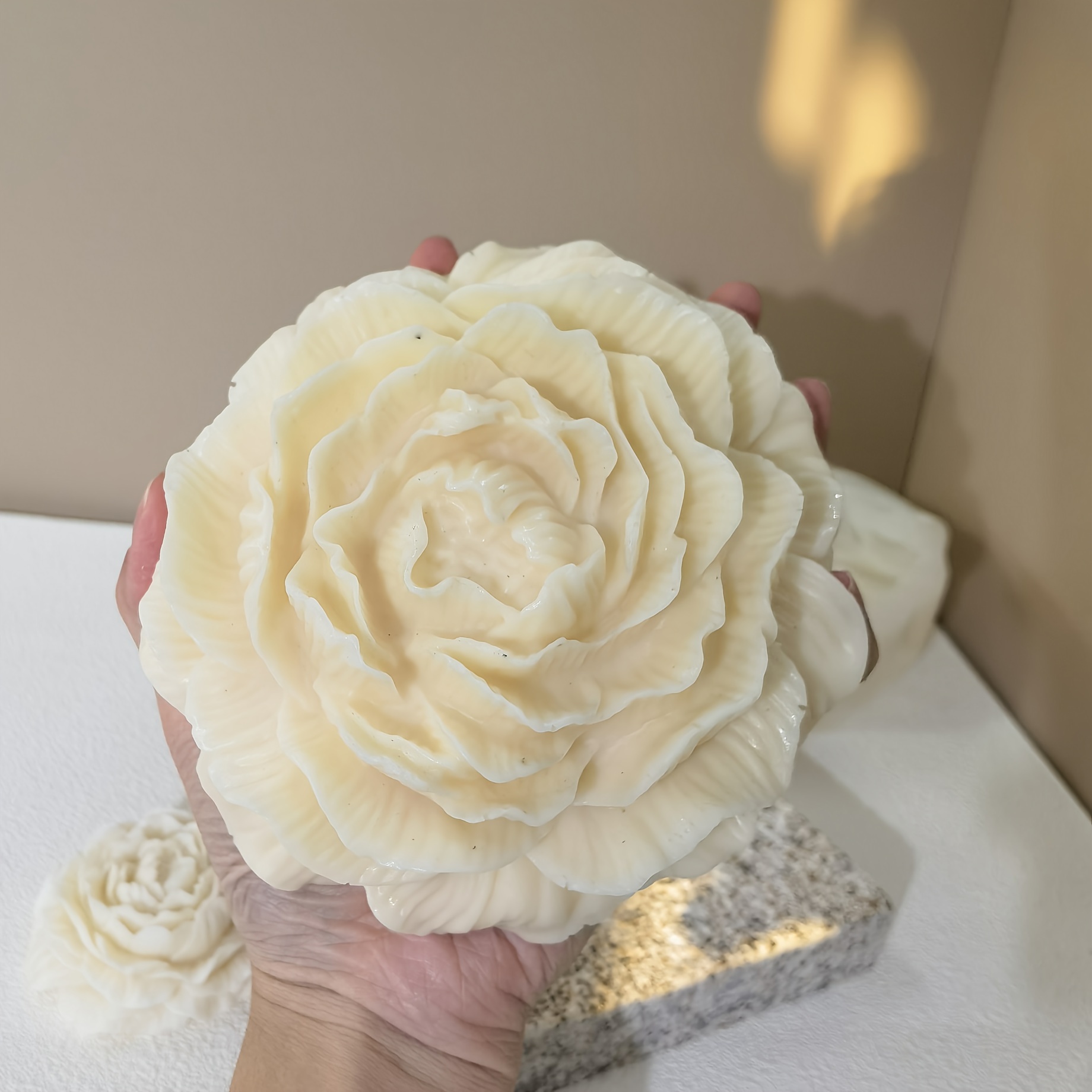 

Ruiswahs Large Huge 6 Inch Peony Flower, Silicone Mold, Can Be Used To Make Candles, Resin, Cement, Gypsum, Soap, Cakes, Ice Cubes, Chocolate, Handmade Diy Tools, Home Decoration Handicraft Molds