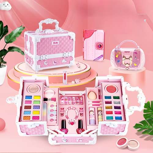 Princess Dress-Up Kit For Girls 3-6 - Fake Makeup, Crowns, Shoes & Purse (14-Piece Pretend Play Set)