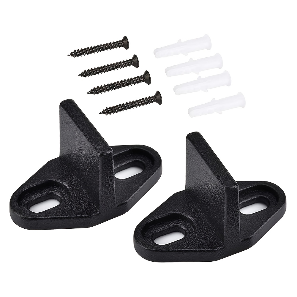 TEMU 2pcs Heavy Duty T-shaped Barn Door Floor Guide System - Adjustable Bottom Track With Anti-jump Stability Support Suitable For Sliding Doors,