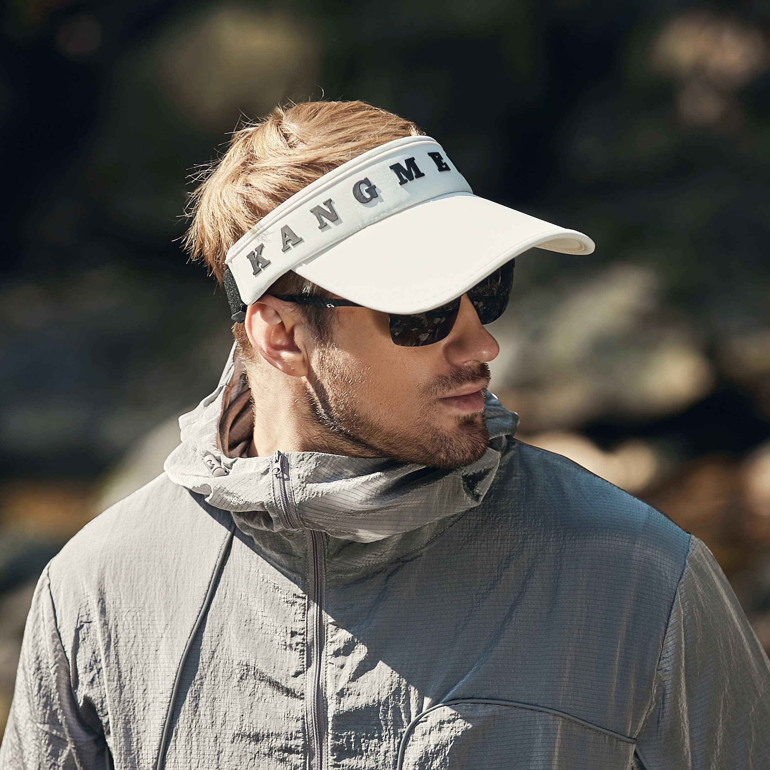 1pc White Outdoor Sports For Men With Uv Protection And Breathable