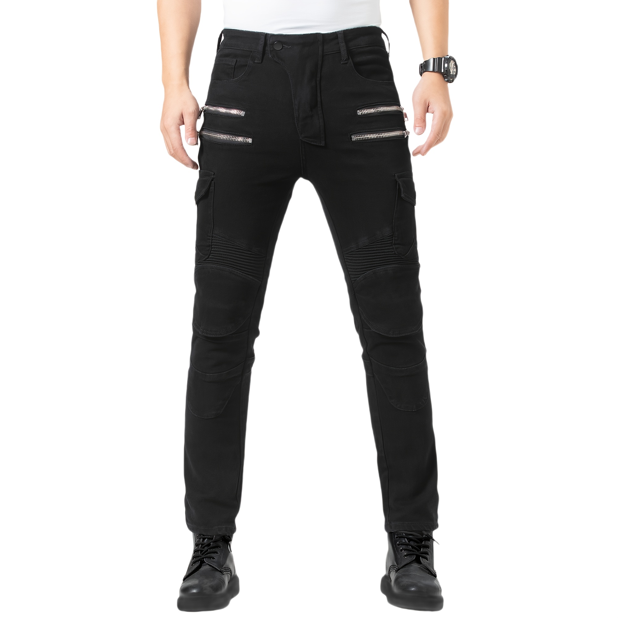 Jeans Pantaloni Per Motocross Jeans Da Moto Da Elastici, Fit, Con