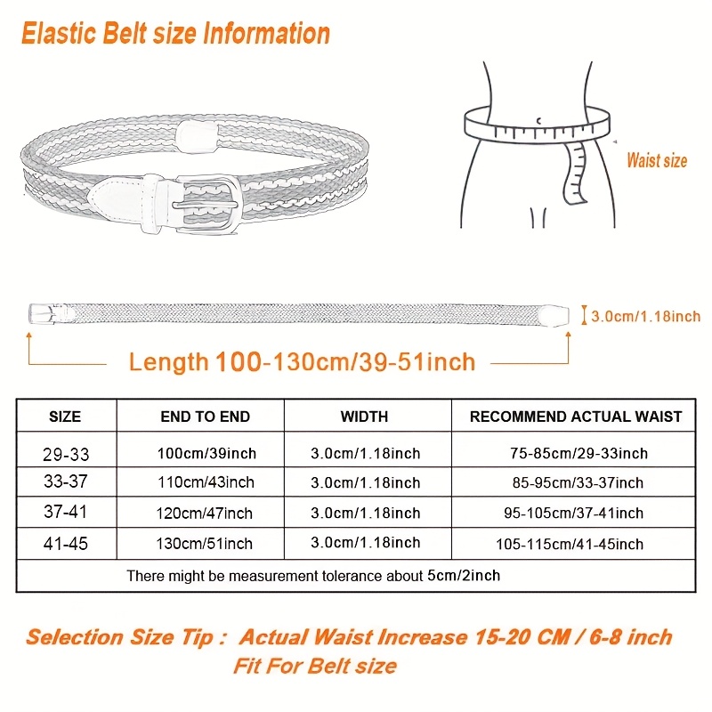 Versatile Stretch Denim Woven Belt for Men & Women