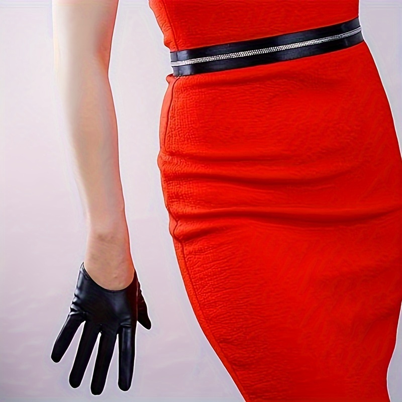 satin mini dress high neck Evita | Orange Floral High-Neck Satin Mini Dress