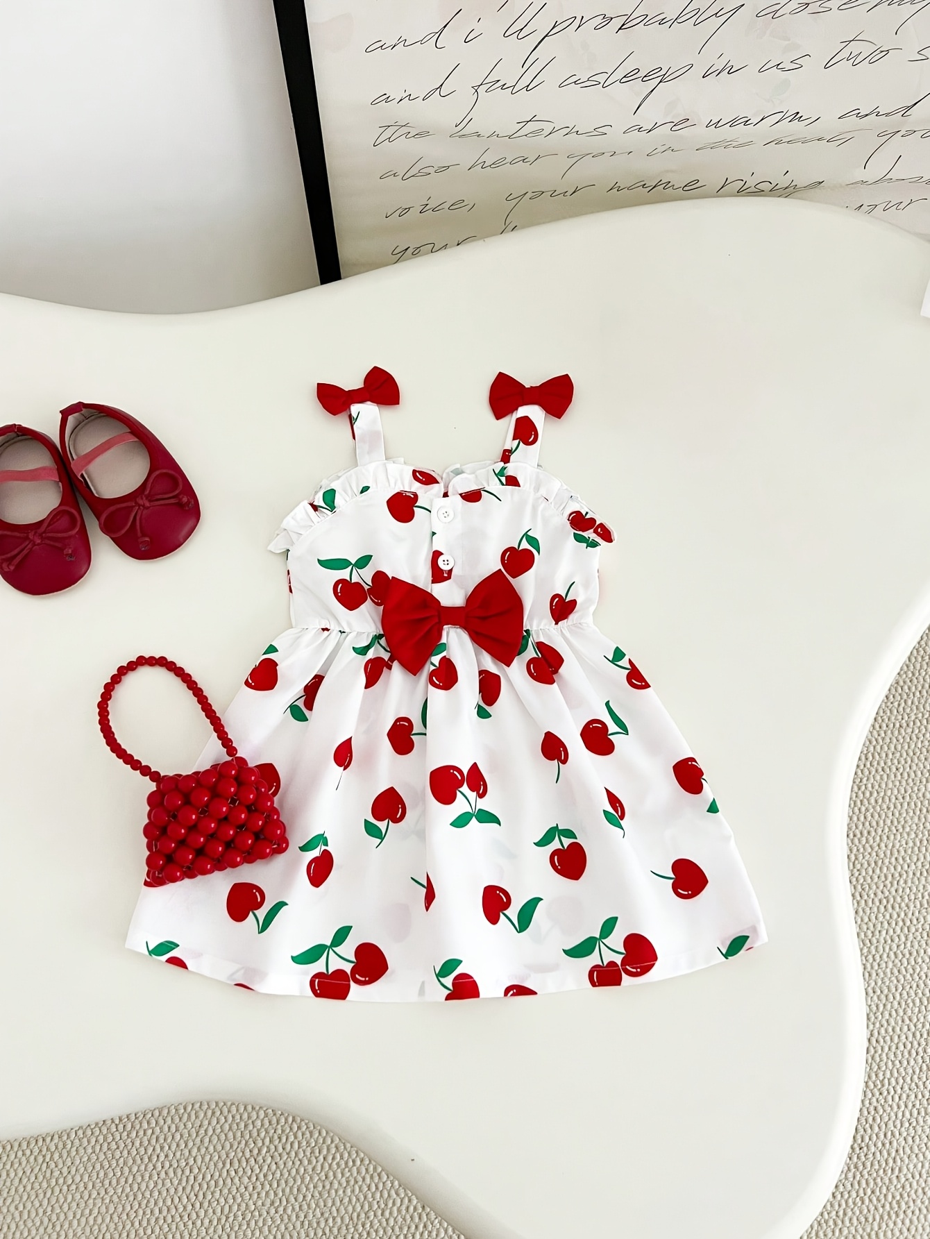 cherry dress baby sold on Temu Canada