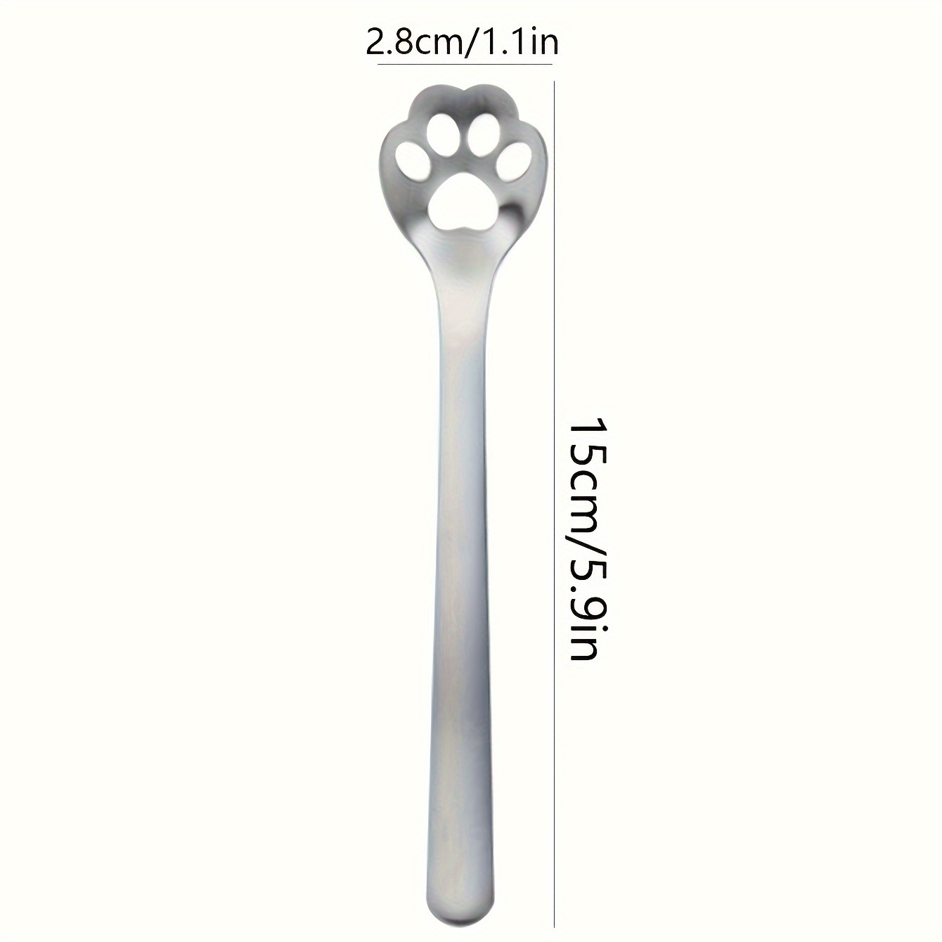TEMU 1pc Spoon, Drinking Spoon, Small , Steel Dessert Spoon, Handle Spoon, , Skimmer, Slotted Spoon, Gift Colander, Stainless Steel Cartoon Spoon