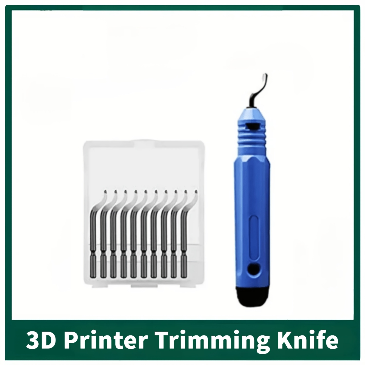 Image of 10pcs 3d Printer Trimming Knife Scraper Pla Petg Material Filament Model Trimming Device 3d Printer Tool With 10pcs Deburring , 3d Printer Parts And Accessories