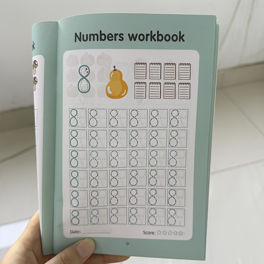 48-page Numbers 0-100 Practice Book,fine Motor Skills Development,interactive Number Tracing & Writing Practice,math Teaching ,back-to-school Supplies,christmas & Easter Gift