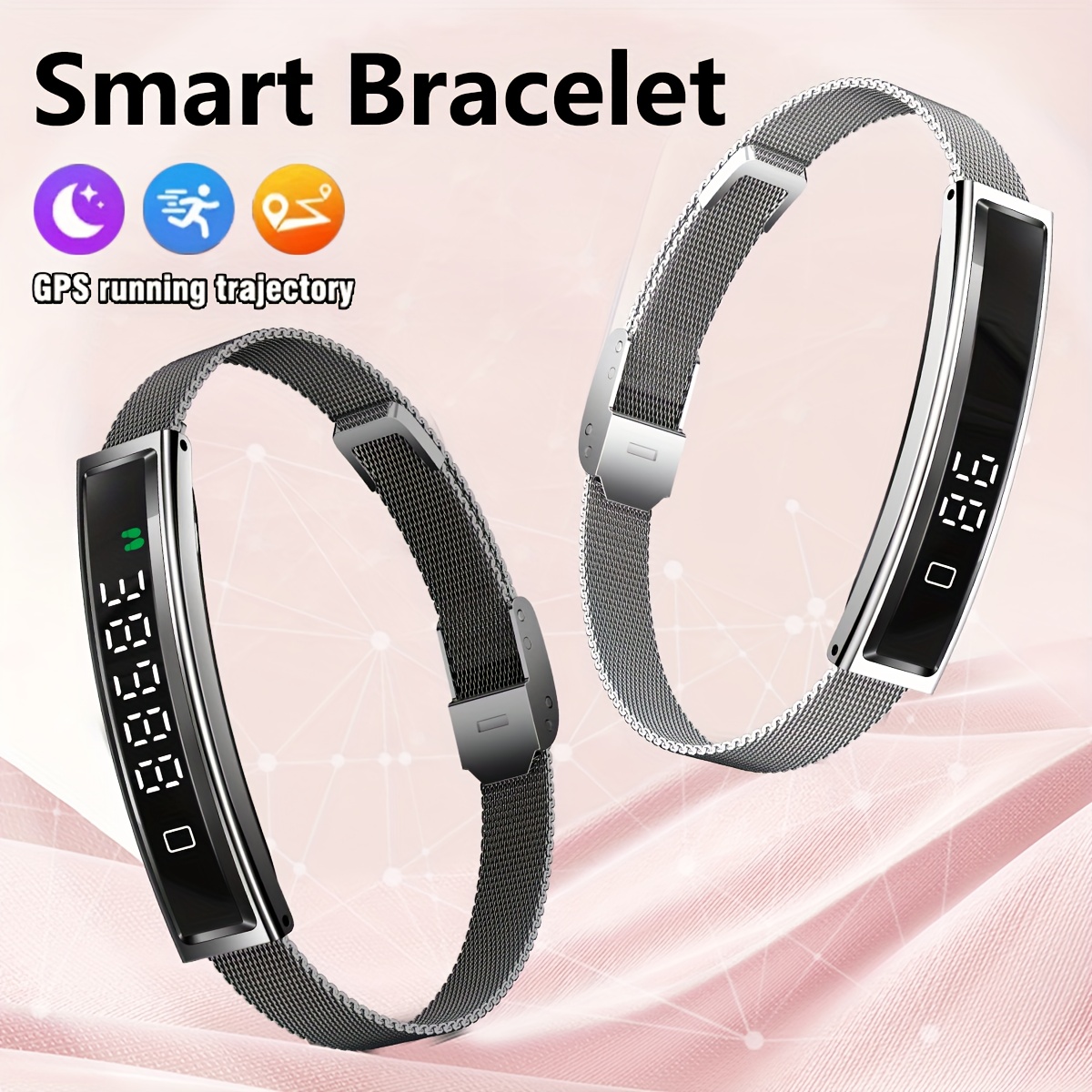 Ultra Lightweight Outdoor   Bracelet, Call Reminder, GPS Running Trajectory, Sleep Monitoring, Photo/Video Recording Control, Pressure Monitoring, Outdoors Smart Watches, for   and for iPhone Men Women Fitness   Smartwatch, Smartwatch with Earbuds, Fitness   Watch, Smart Watch with Earbuds, Smart Wearable Device, Health Monitoring Watch, Modern Smartwatch, Lightweight Design, Durable Sports Bracelet,   Battery, Activity   Watch,