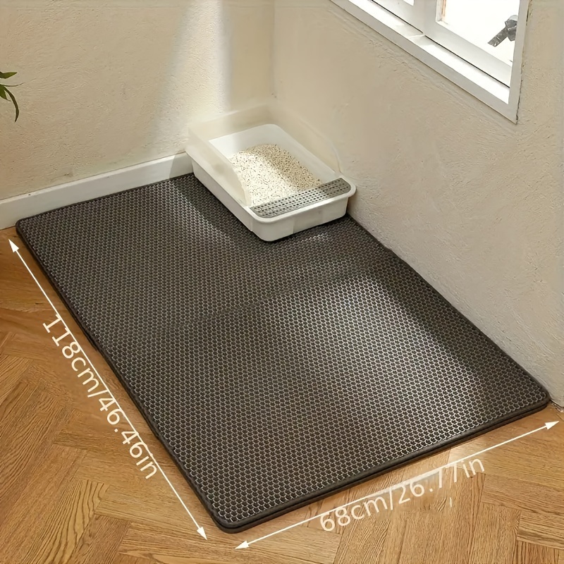 

Extra-large Honeycomb Cat Litter Mat - Waterproof, Easy Clean, Non-slip Eva Material Waterproof Cat Mat Cat Food Mat Waterproof