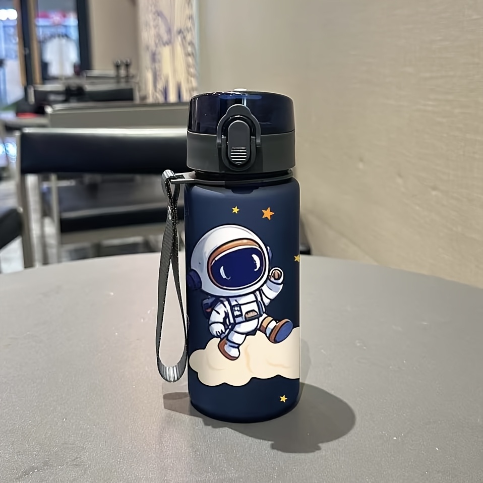 Image of New Astronaut Plastic 3d Uv Printed Portable Tumbler, Sports Water Bottle, High-value Frosted Plastic Cup, Water Bottle