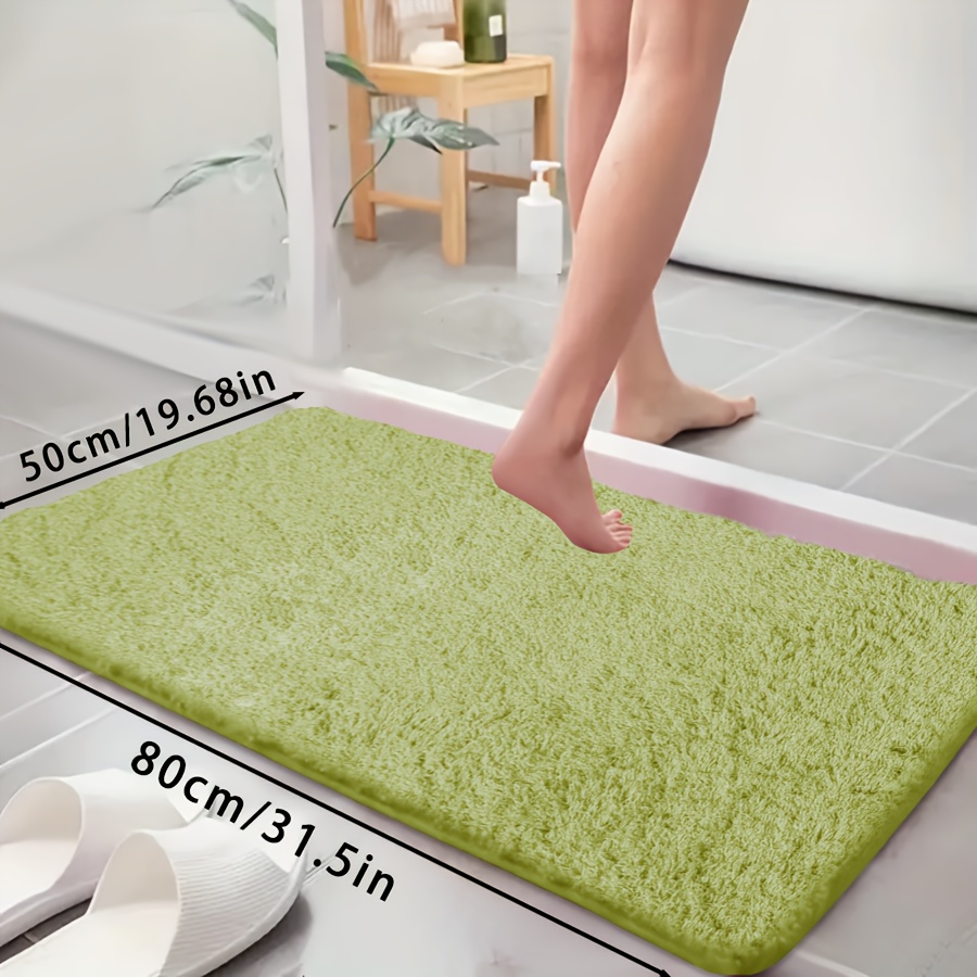 TEMU Tapis de baignoire ultra- de qualité supérieure, ensemble de tapis de salle de bain absorbant et antidérapant, tapis confortable à la