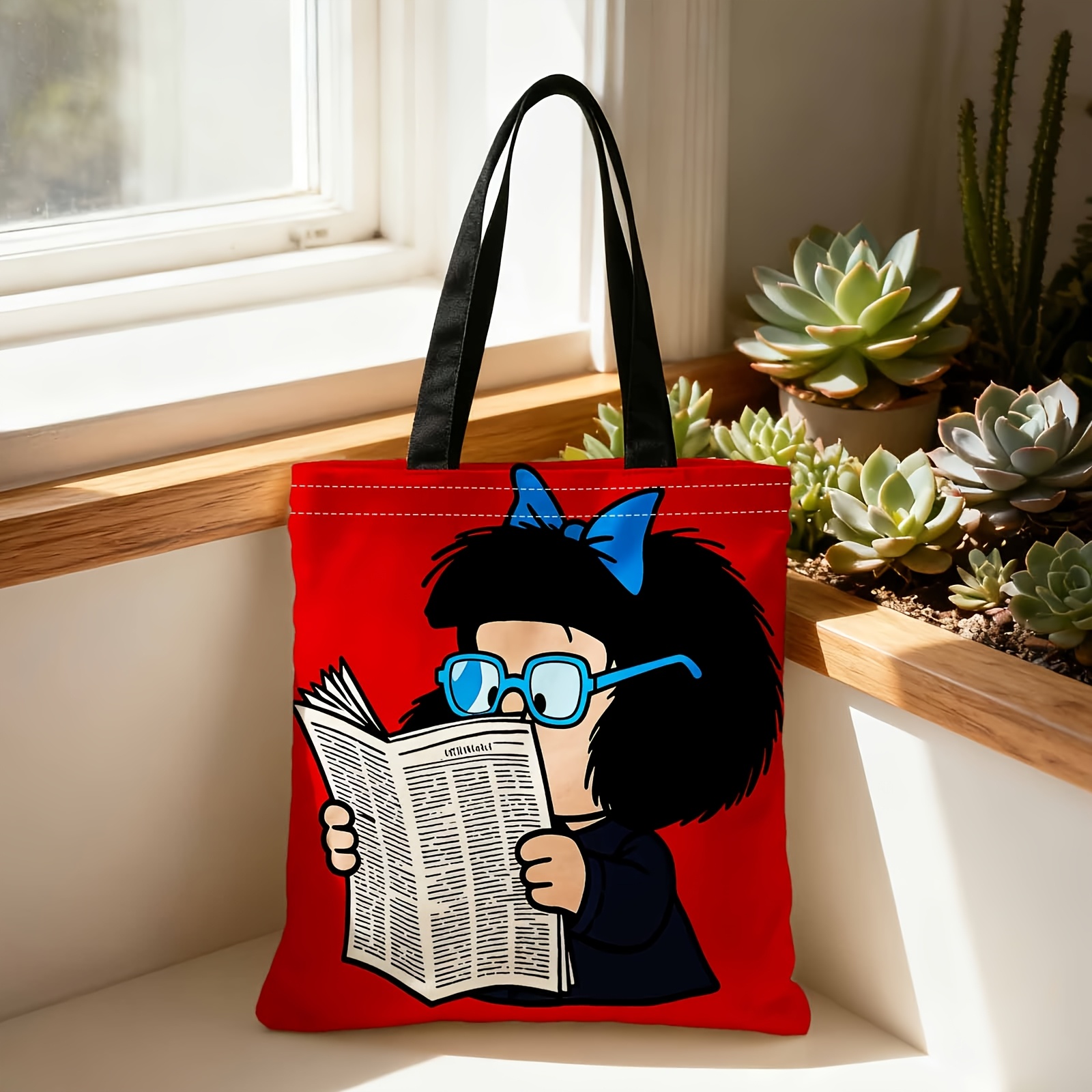 TEMU Una bolsa de compras portátil que se puede llevar al o de , de. Es ideal , cómics para viajes, guardar cosméticos, artículos de vacaciones,