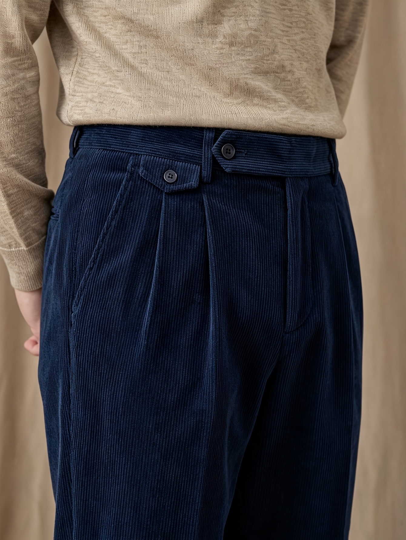 Corduroy Trousers Men'S Autumn Winter Style Straight Loose Men'S Casual Pants Business Suit Dress Pants