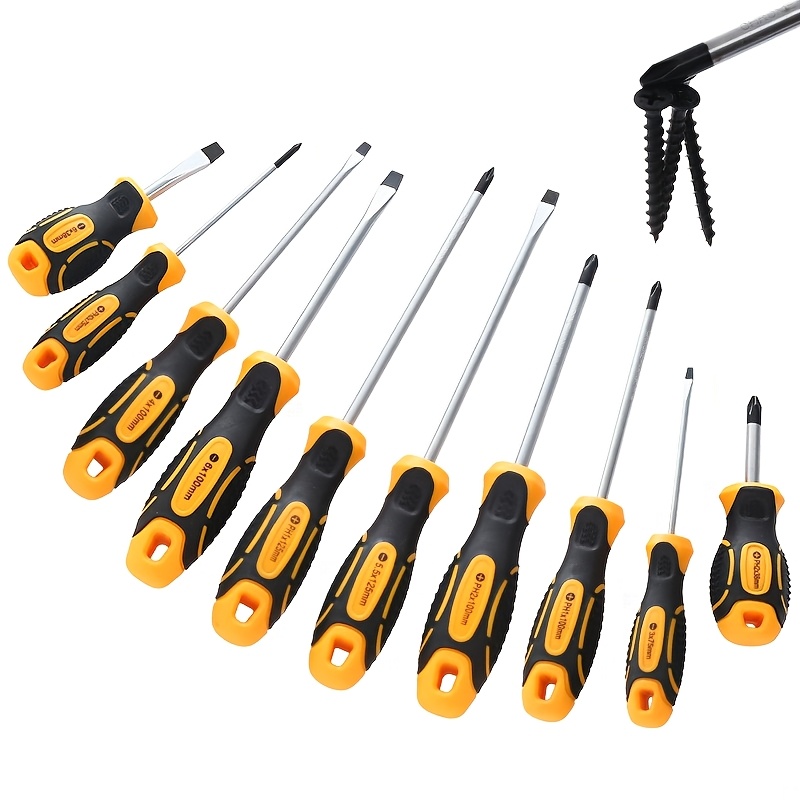 

1 Set Professional Magnetic Screwdriver Set With Massage Handle - Anti-static, Strong , Material, For Home And Industrial Repair, Includes , , Torx Heads, For Off-road Motorcycles