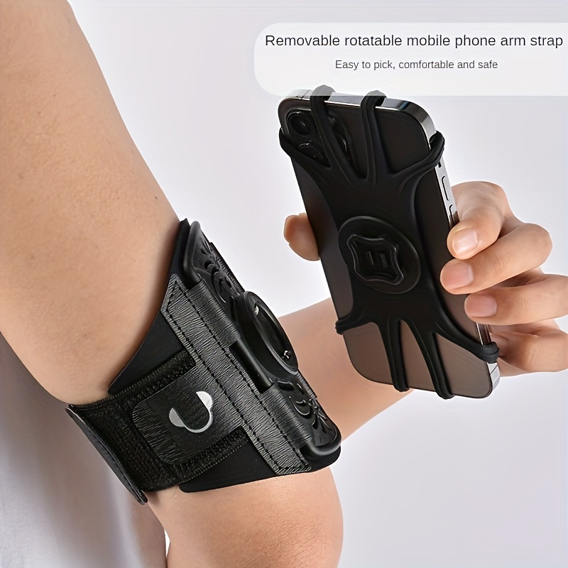 

1pc 360° Rotating Mobile Phone Armband Outdoor Sports Running Mobile Phone Arm Bag Detachable Mobile Phone Holder