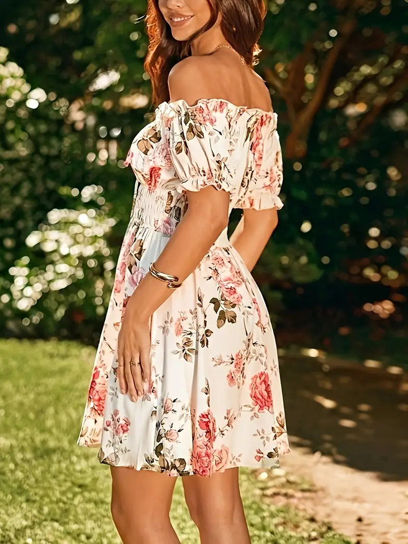 print dress women short sleeve a line skirt spring summer - Temu print dress women short sleeve a line skirt spring summer - Temu