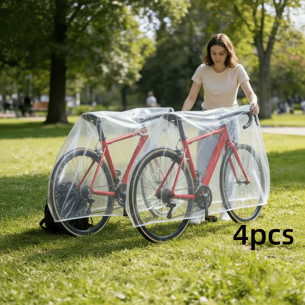 TEMU Set protettivo da 4 pezzi per bici da . Realizzato in materiale che non influisce sull' della bici. Dotato di polsini elastici per un