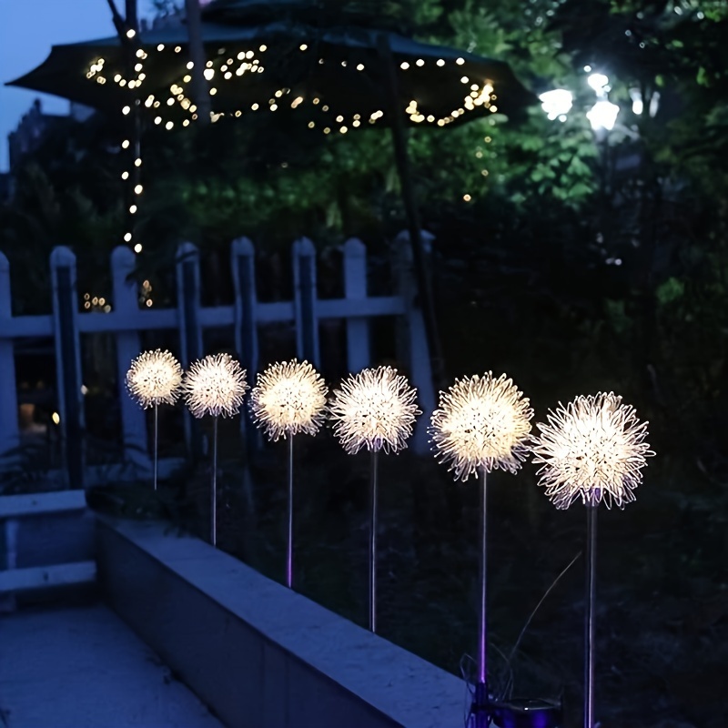 4 st utomhus solcellsdrivna konstgjorda maskrosbelysning för - Temu Sweden