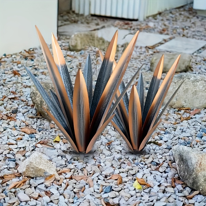 handcrafted metal agave sculpture set vibrant - Temu Germany