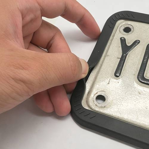 motorcycle silicone license plate frame american soft plate modification car accessory suitable motorcycles silicone motorcycle license plate holder waterproof and durable non damaging to license plate with matching screws