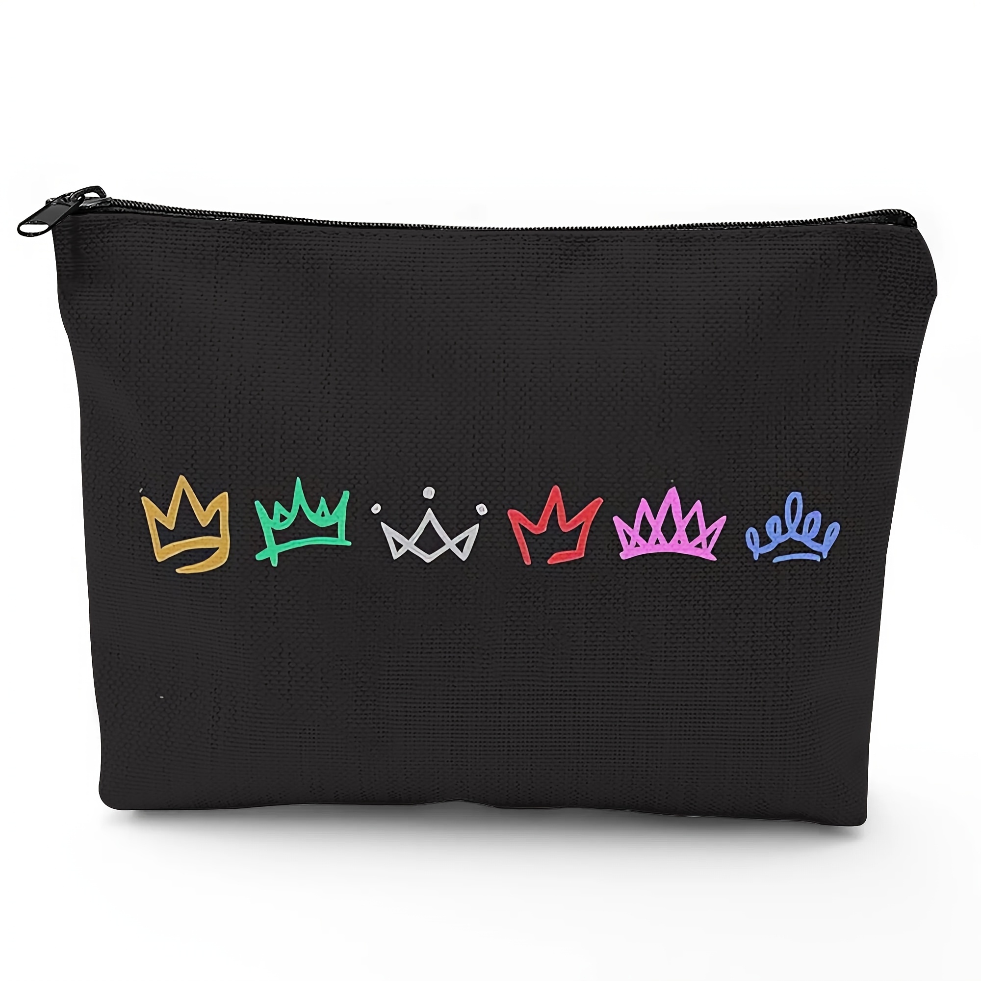TEMU "six Queens" Musical Theme Makeup Bag, Portable Compact Makeup Bag, Suitable For Handbags Or Tote Bags, Convenient Companion For Touch-ups