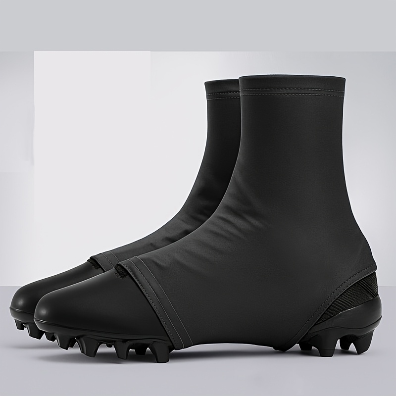 TEMU 1-pair Sand And Dust-proof Shoe Covers, Outdoor And Soccer Cleat Anti-slip Foot Covers, Track And Field Training, Mtb Cycling Breathable Shoe