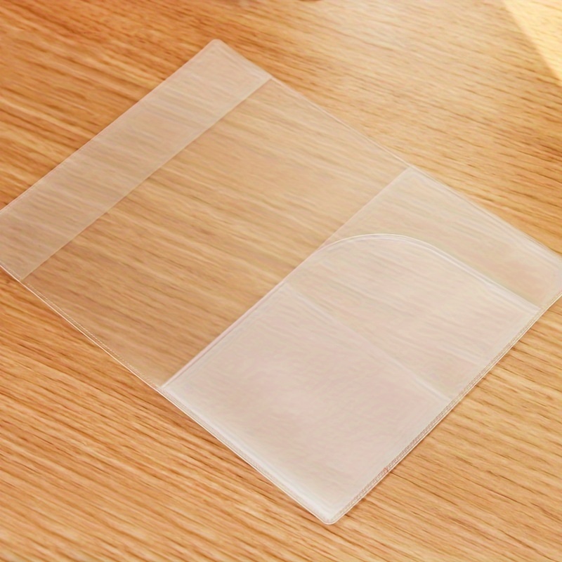 4pcs Durable Passport Covers with Multiple Card Slots, Scratch-Resistant & Waterproof Document Protectors - Transparent