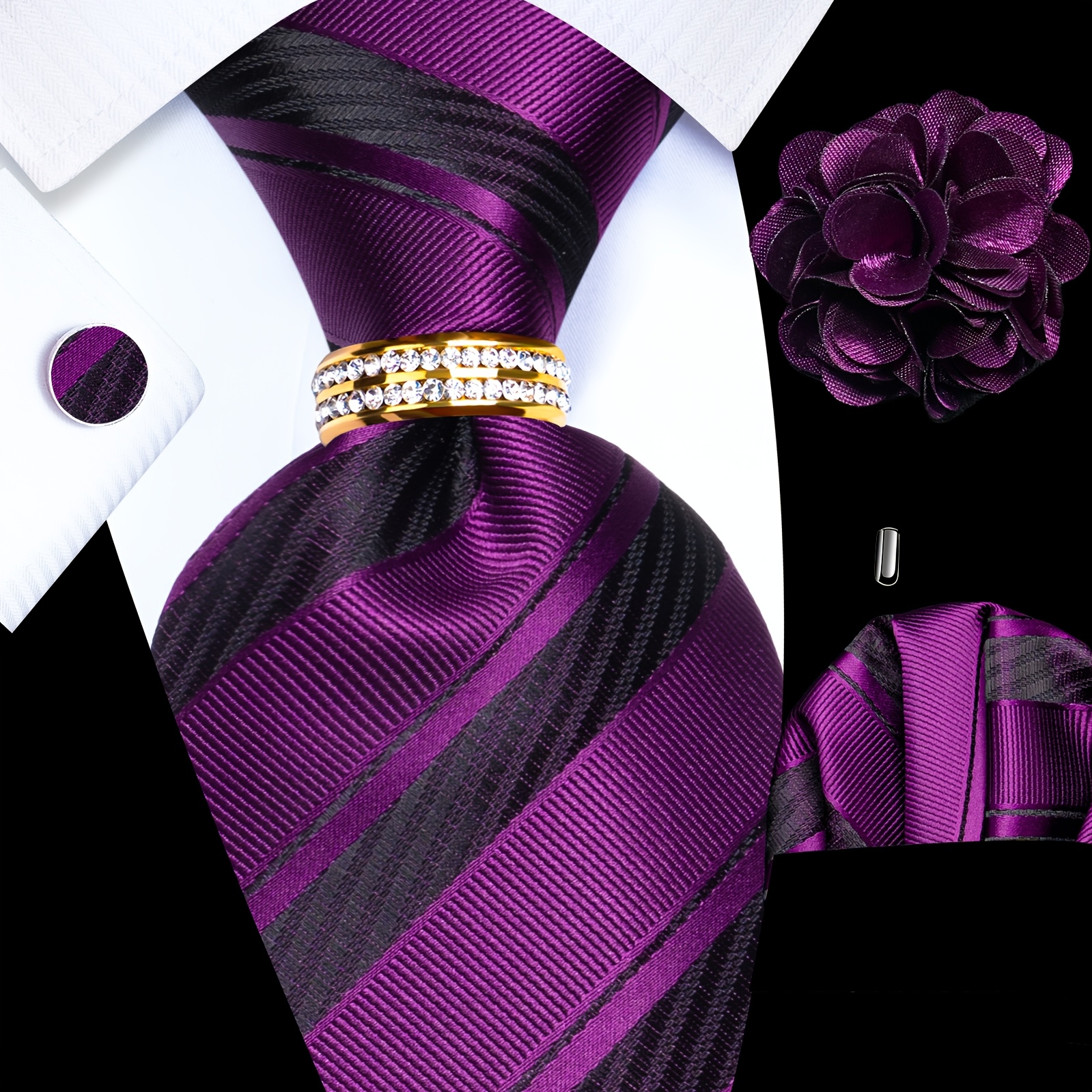 Ensemble de cravates violettes -246+20