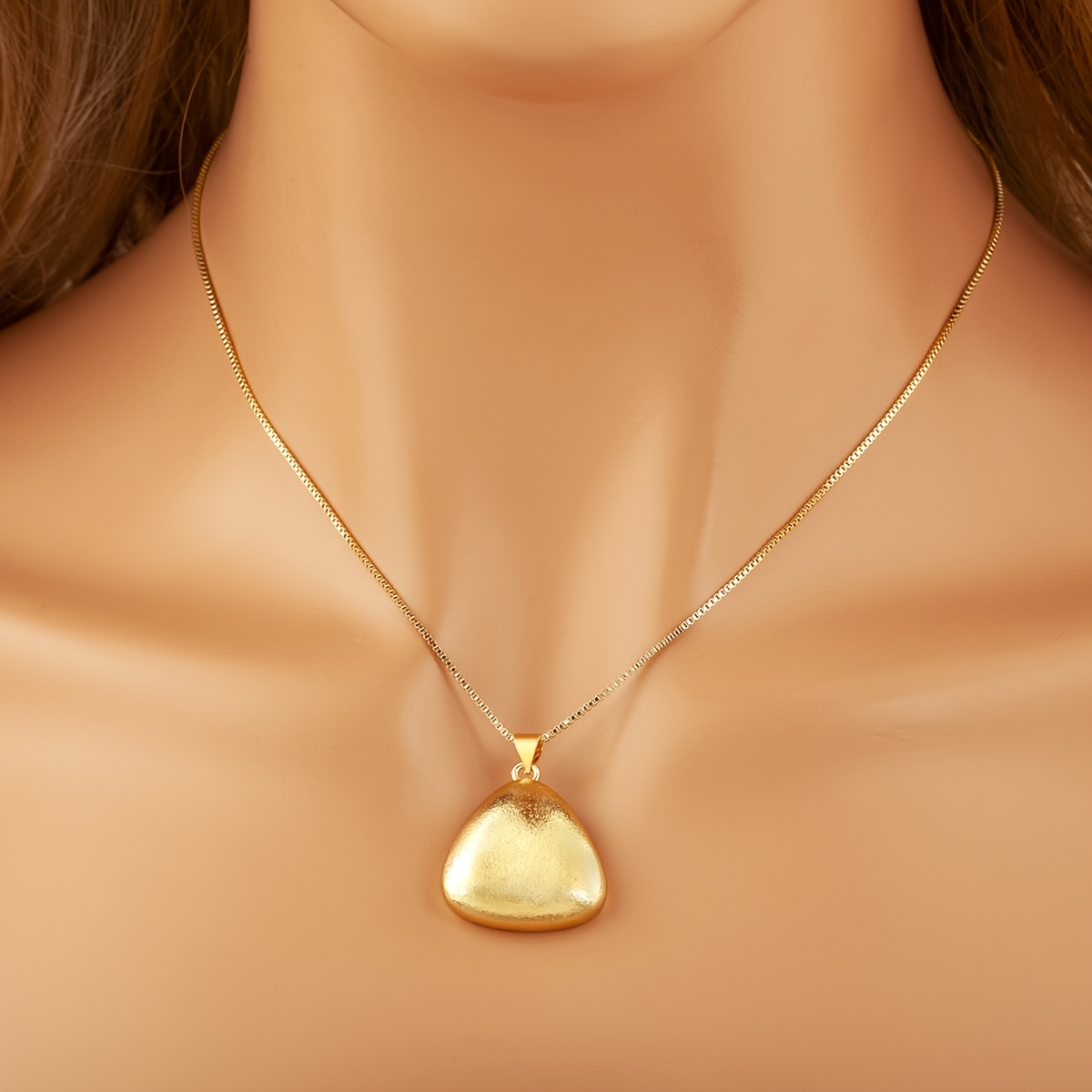 Women's 18K Plated Copper Minimalist Pendant Necklace