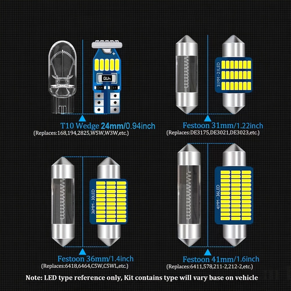 Led Dome Light Kit 5 Series E34 E39 E60 E61 F10 Temu