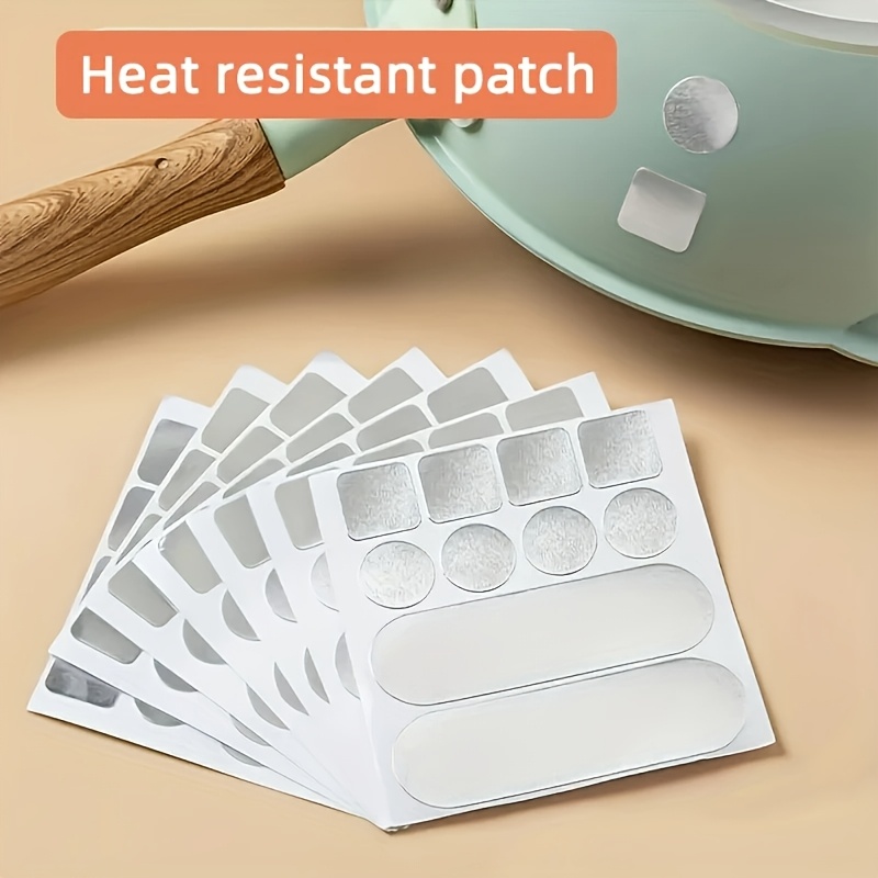 10шт/30шт/40шт/50шт/100шт заплатки для ремонта труб - ленты из алюминиевой фольги, устойчивые к высоким температурам, для ремонта трещин на кухонных и канализационных трубах, кастрюль/ведер Детали 3